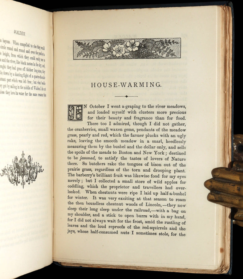 1886 Rare First UK Edition - Walden by Henry David Thoreau