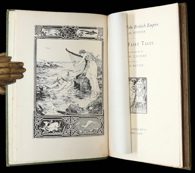 1895 Rare Book - Celtic Fairy Tales by J. Jacobs illustrated by John D. Batten