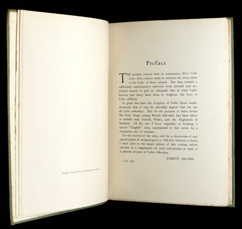 1895 Rare Book - Celtic Fairy Tales by J. Jacobs illustrated by John D. Batten