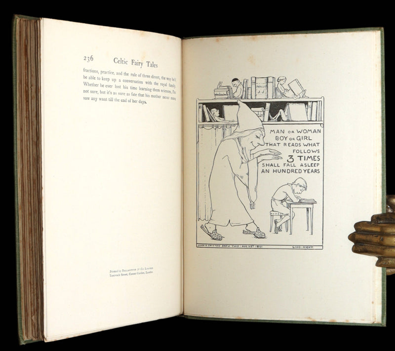 1895 Rare Book - Celtic Fairy Tales by J. Jacobs illustrated by John D. Batten