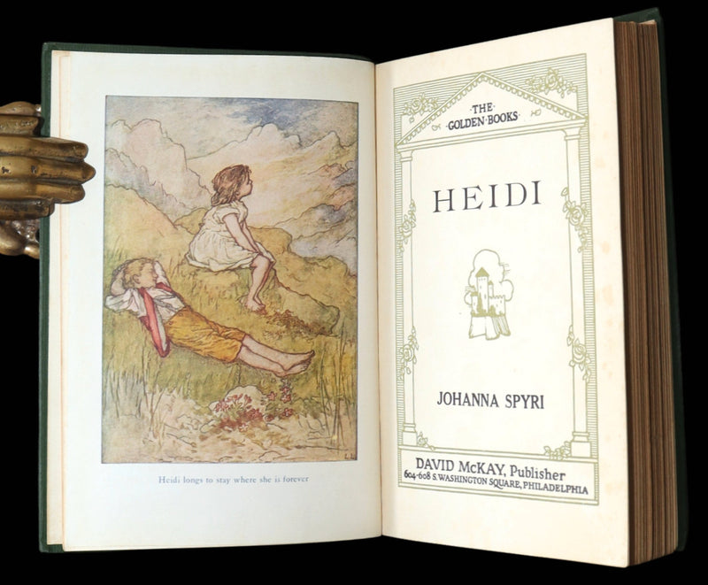 1920 Rare Book - Heidi by Johanna Spyri illustreated by Lizzie Lawson