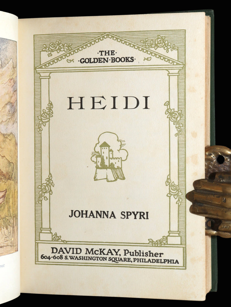 1920 Rare Book - Heidi by Johanna Spyri illustreated by Lizzie Lawson