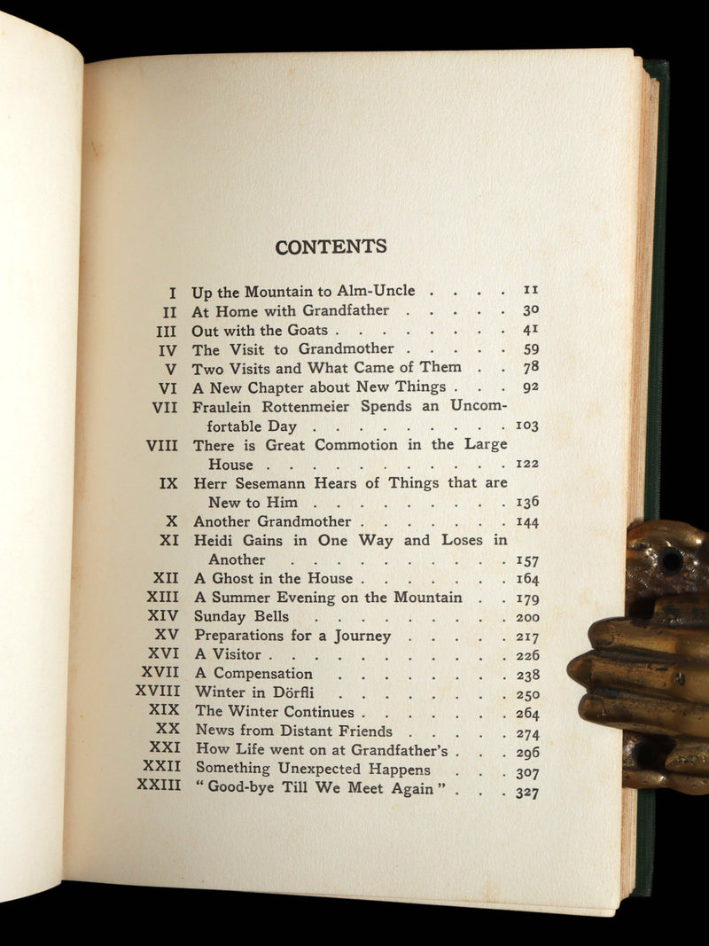 1920 Rare Book - Heidi by Johanna Spyri illustreated by Lizzie Lawson