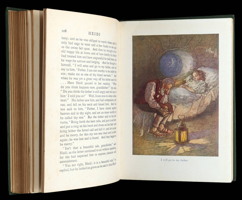 1920 Rare Book - Heidi by Johanna Spyri illustreated by Lizzie Lawson