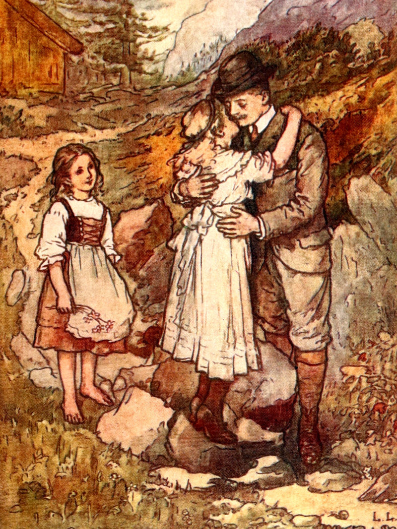 1920 Rare Book - Heidi by Johanna Spyri illustreated by Lizzie Lawson