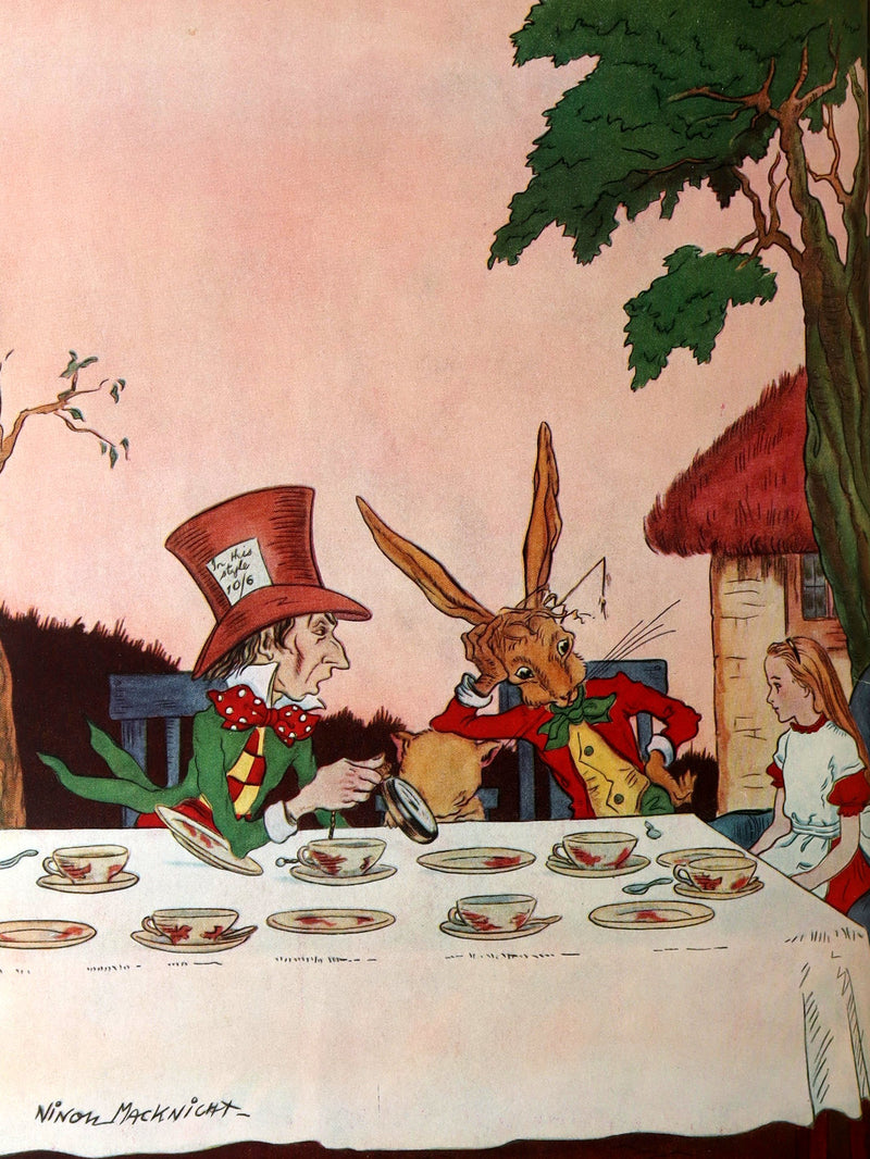 1937 First Platt Color Ed. - Alice in Wonderland and Through the Looking-Glass