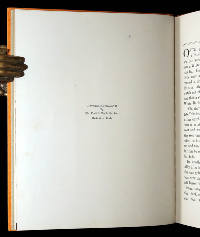 1937 First Platt Color Ed. - Alice in Wonderland and Through the Looking-Glass