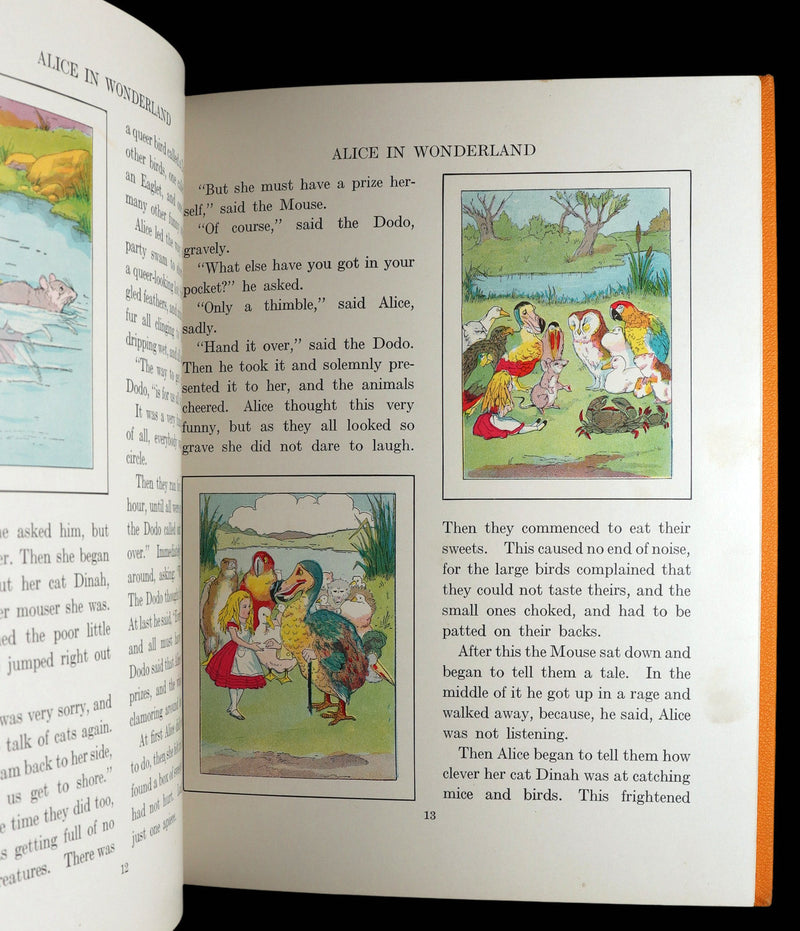 1937 First Platt Color Ed. - Alice in Wonderland and Through the Looking-Glass