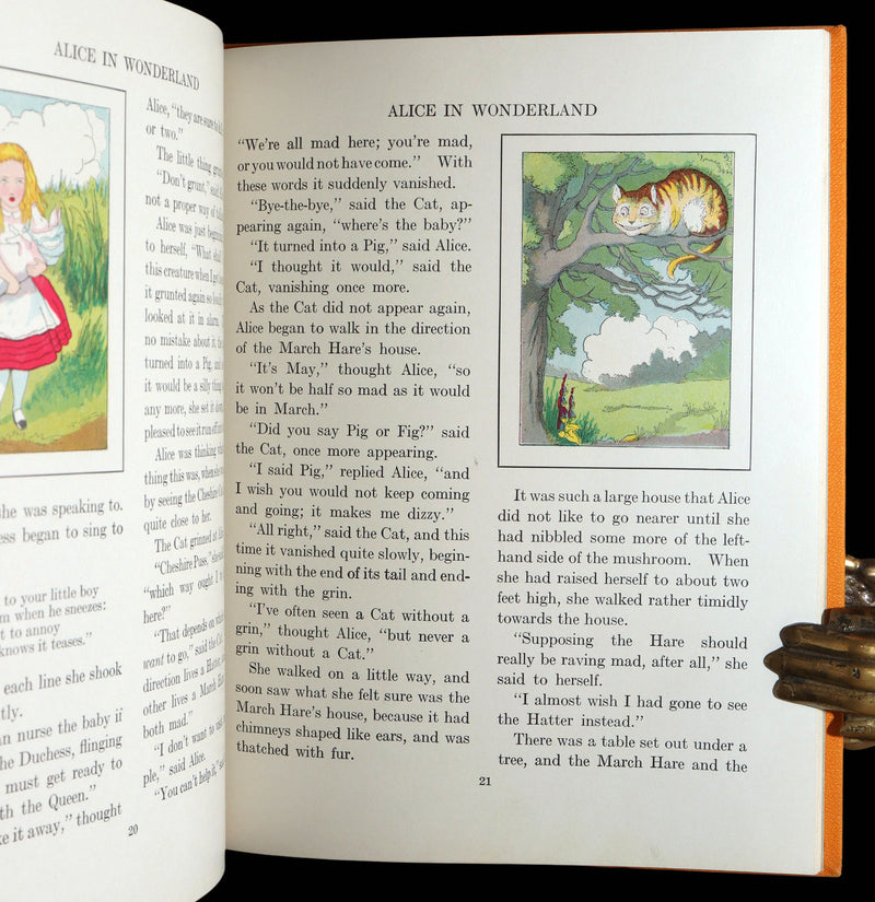 1937 First Platt Color Ed. - Alice in Wonderland and Through the Looking-Glass