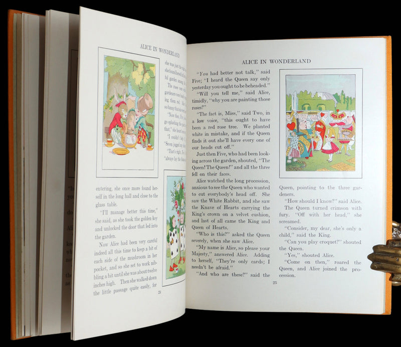 1937 First Platt Color Ed. - Alice in Wonderland and Through the Looking-Glass