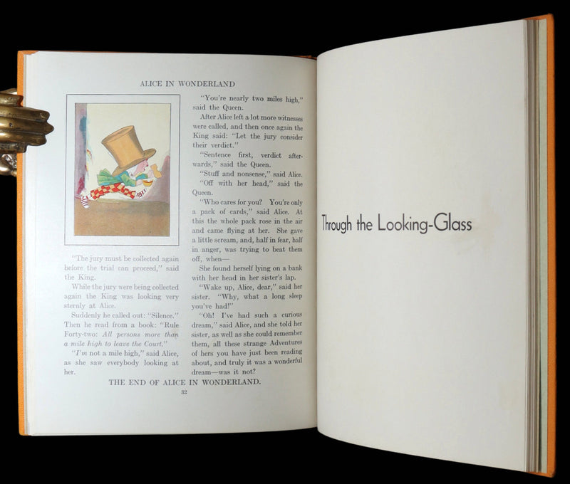 1937 First Platt Color Ed. - Alice in Wonderland and Through the Looking-Glass