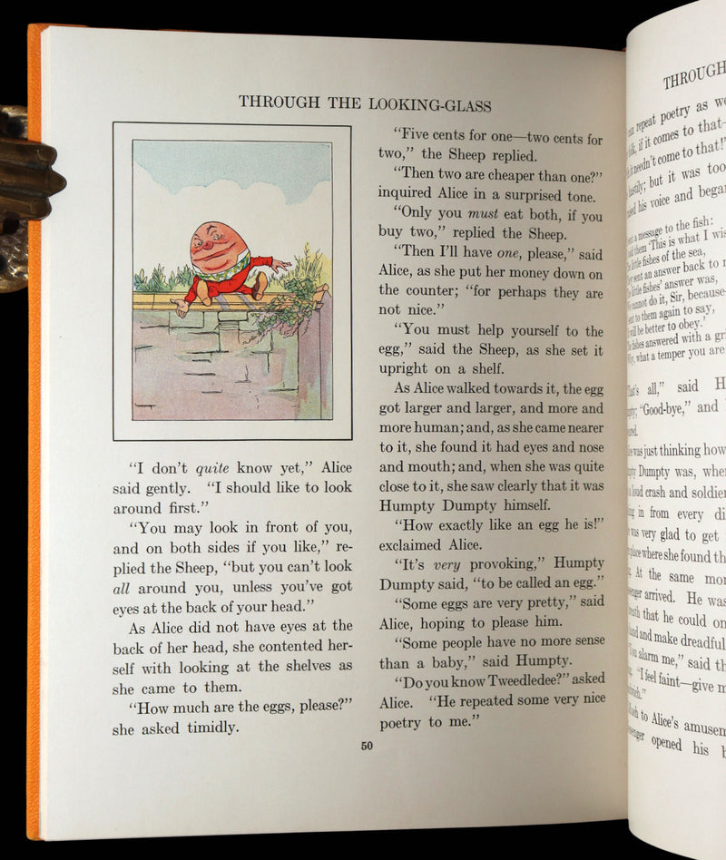 1937 First Platt Color Ed. - Alice in Wonderland and Through the Looking-Glass