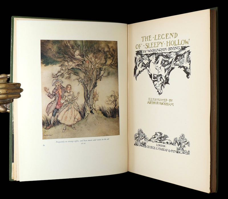 1928 Rare First Edition - The Legend of Sleepy Hollow by Arthur Rackham