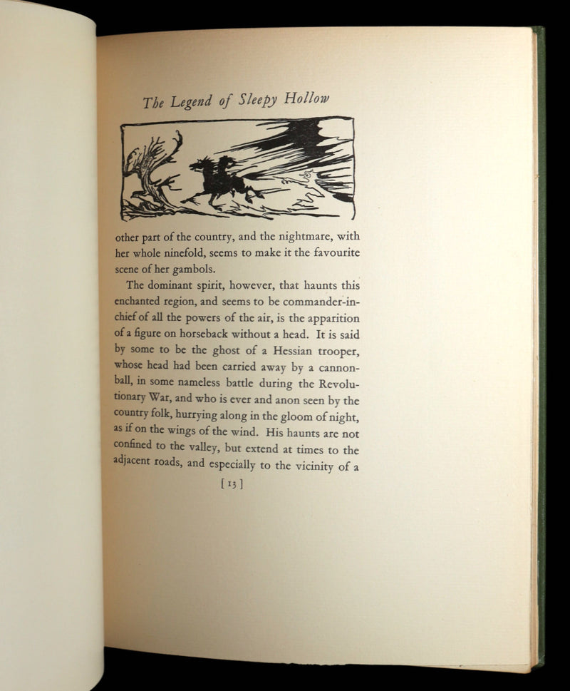 1928 Rare First Edition - The Legend of Sleepy Hollow by Arthur Rackham