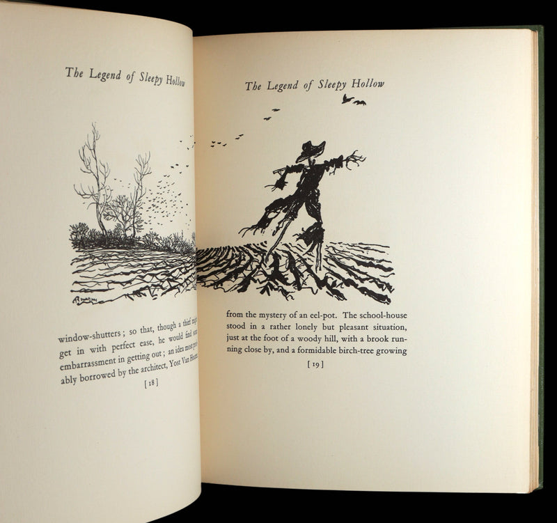 1928 Rare First Edition - The Legend of Sleepy Hollow by Arthur Rackham