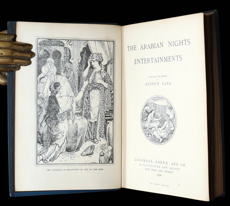 1898 Rare First Edition - The Arabian Nights by Andrew Lang, Illustrated