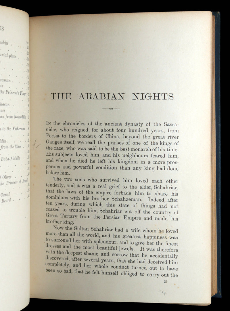 1898 Rare First Edition - The Arabian Nights by Andrew Lang, Illustrated
