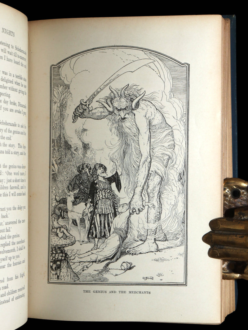 1898 Rare First Edition - The Arabian Nights by Andrew Lang, Illustrated