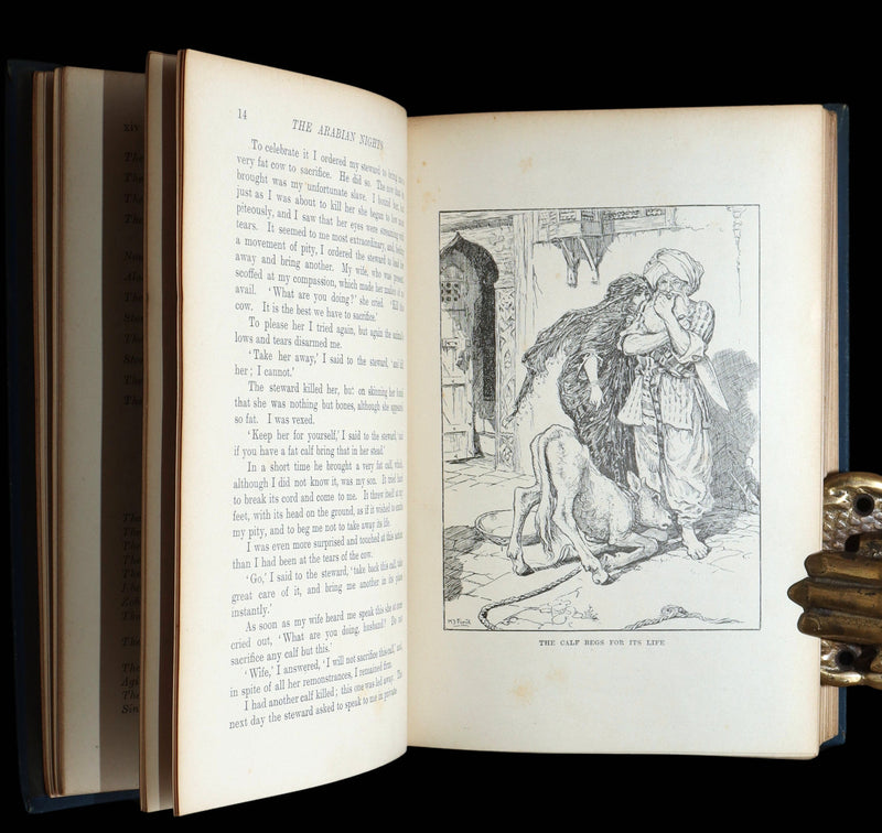 1898 Rare First Edition - The Arabian Nights by Andrew Lang, Illustrated
