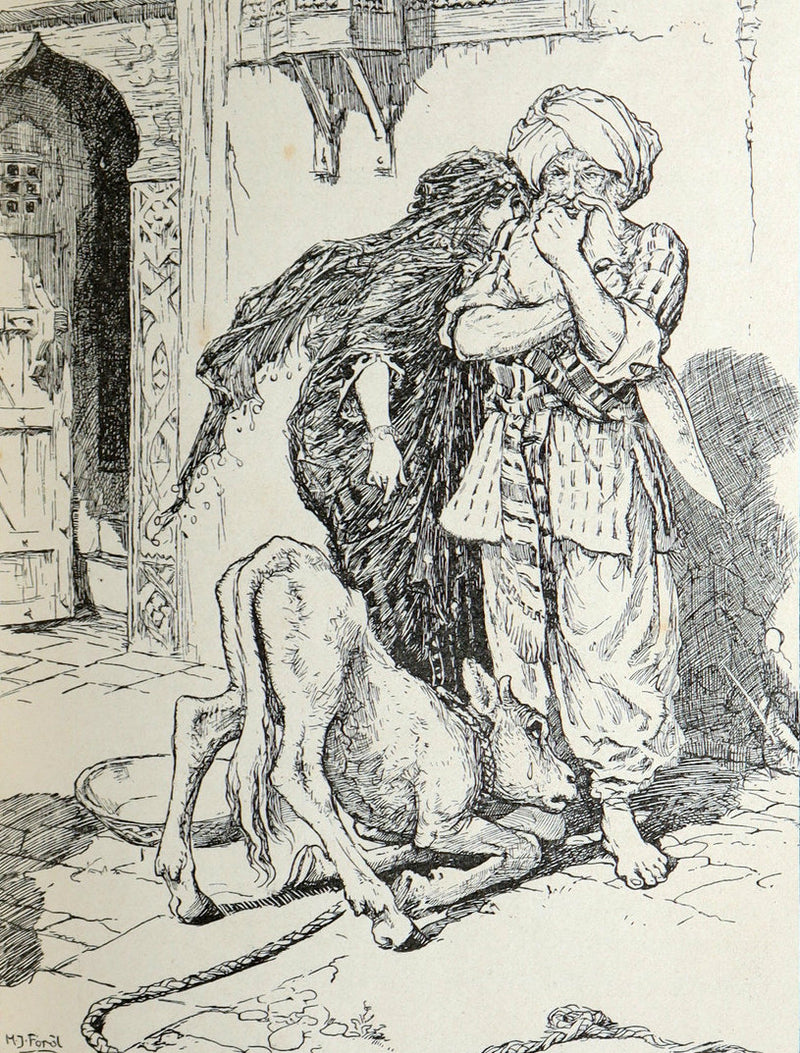 1898 Rare First Edition - The Arabian Nights by Andrew Lang, Illustrated