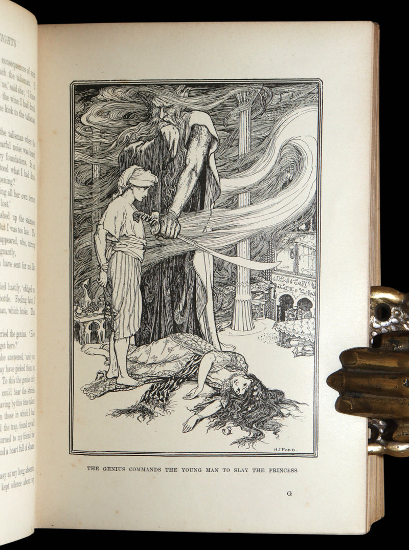 1898 Rare First Edition - The Arabian Nights by Andrew Lang, Illustrated