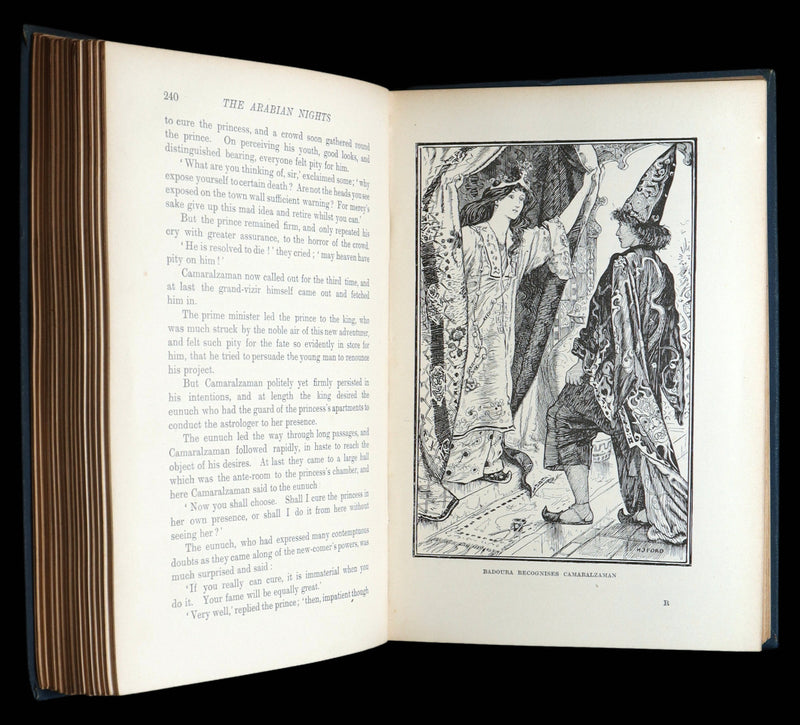 1898 Rare First Edition - The Arabian Nights by Andrew Lang, Illustrated