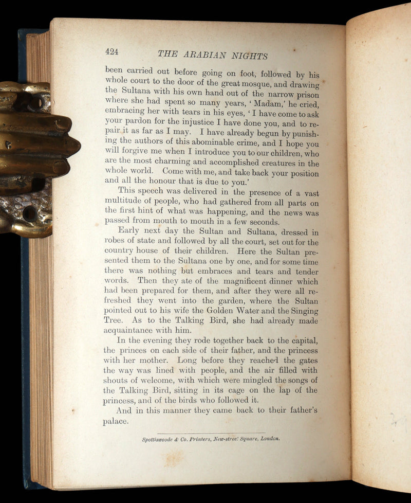 1898 Rare First Edition - The Arabian Nights by Andrew Lang, Illustrated