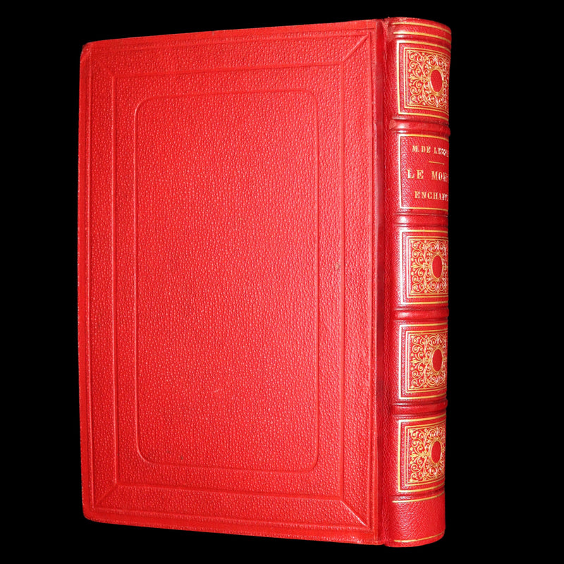 1883 Rare French Book - Le Monde Enchanté -The Enchanting World by M. de Lescure