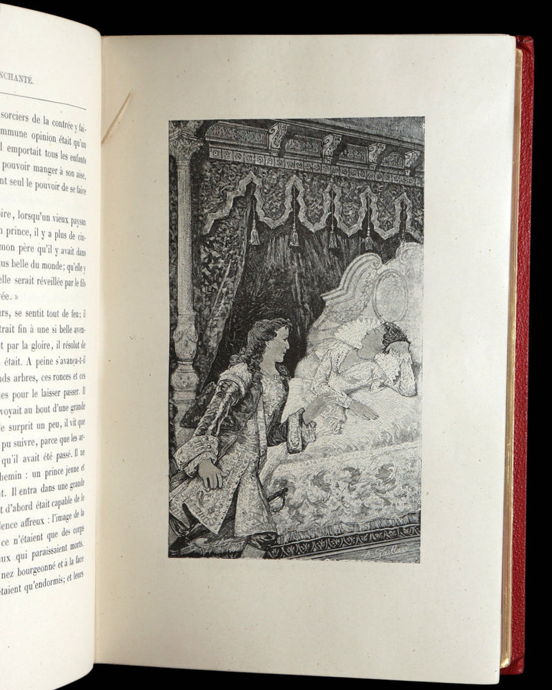 1883 Rare French Book - Le Monde Enchanté -The Enchanting World by M. de Lescure
