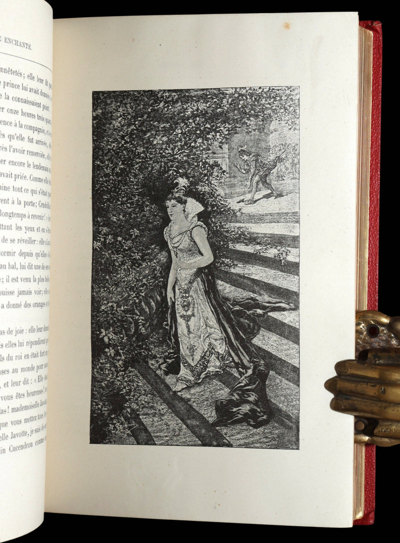 1883 Rare French Book - Le Monde Enchanté -The Enchanting World by M. de Lescure