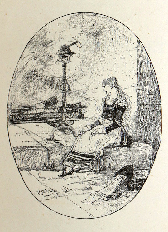 1883 Rare French Book - Le Monde Enchanté -The Enchanting World by M. de Lescure