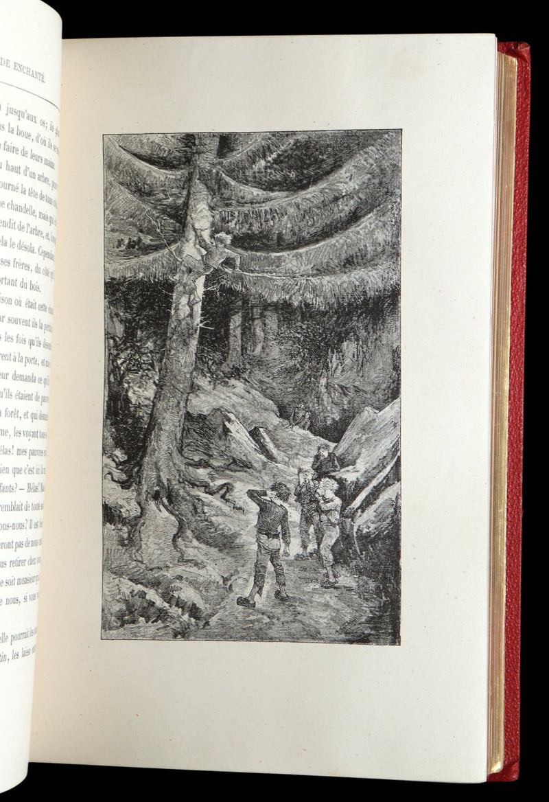 1883 Rare French Book - Le Monde Enchanté -The Enchanting World by M. de Lescure