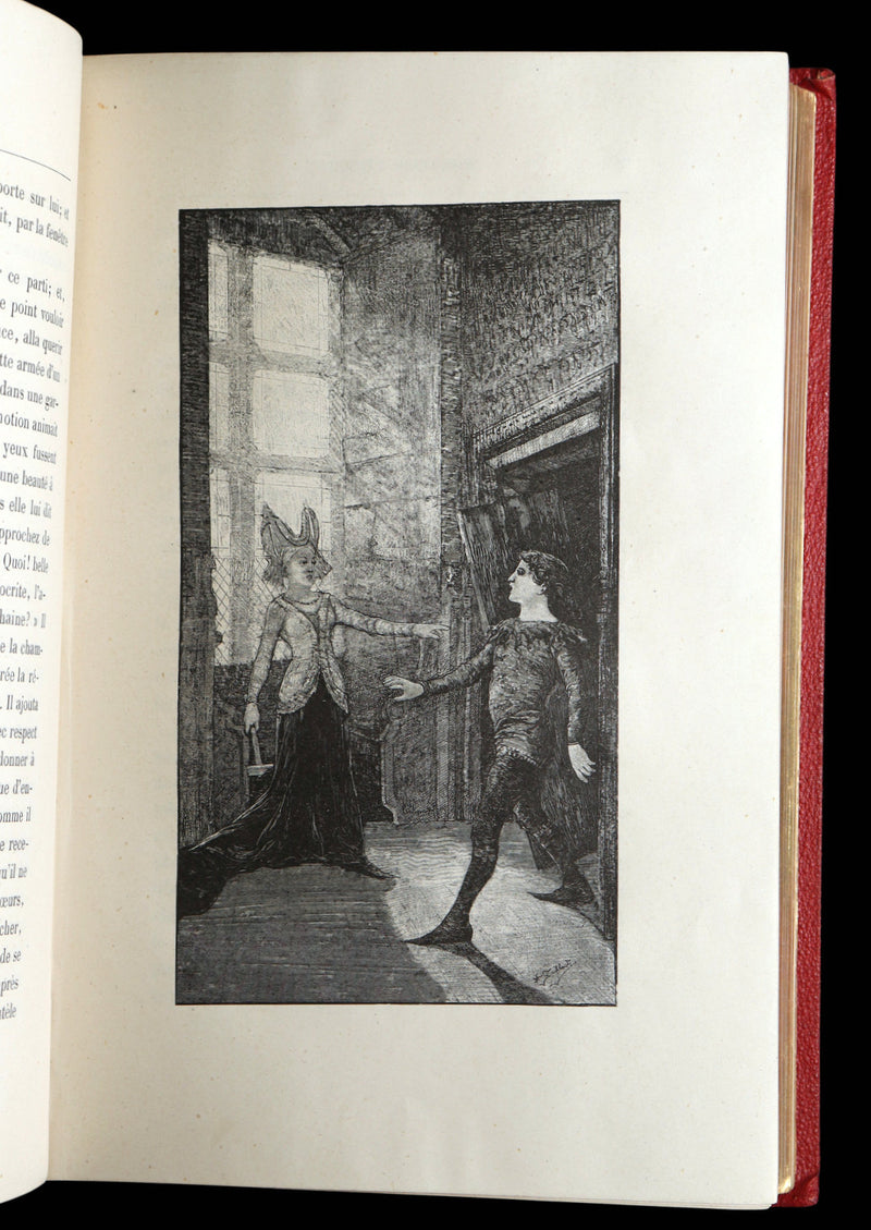 1883 Rare French Book - Le Monde Enchanté -The Enchanting World by M. de Lescure