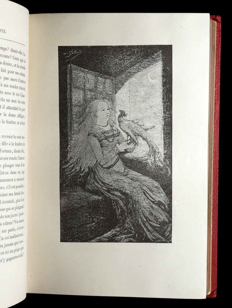 1883 Rare French Book - Le Monde Enchanté -The Enchanting World by M. de Lescure