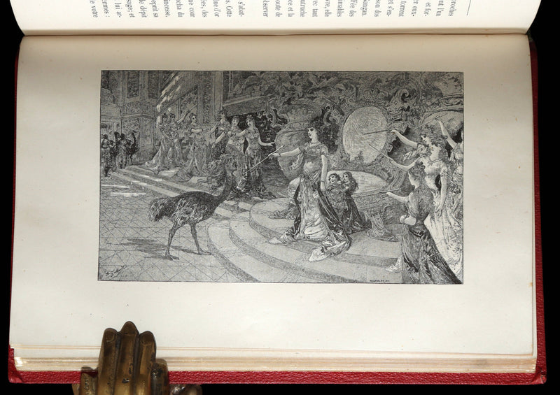 1883 Rare French Book - Le Monde Enchanté -The Enchanting World by M. de Lescure