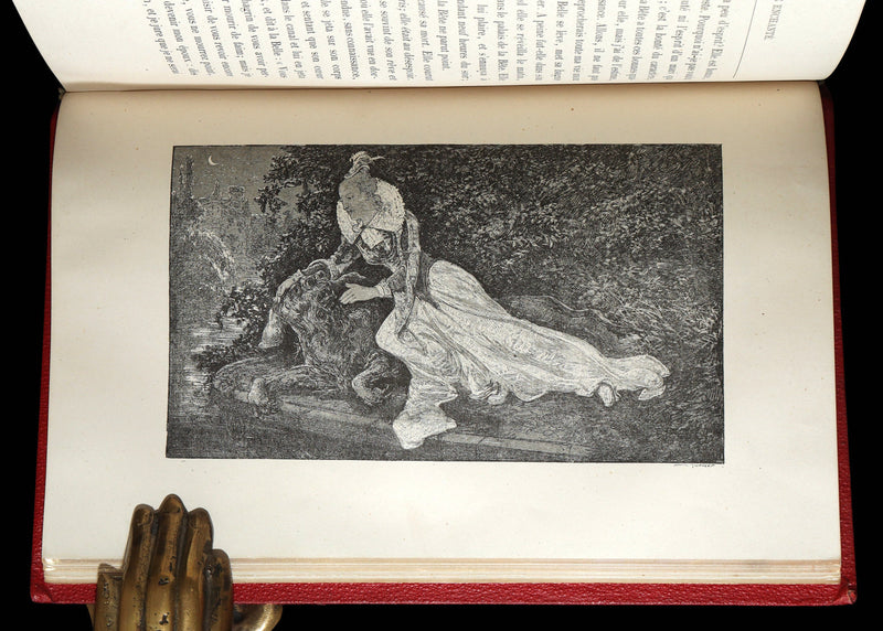 1883 Rare French Book - Le Monde Enchanté -The Enchanting World by M. de Lescure