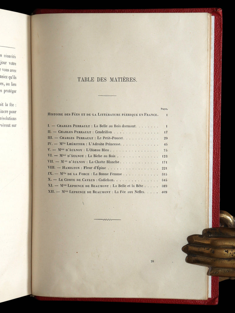 1883 Rare French Book - Le Monde Enchanté -The Enchanting World by M. de Lescure