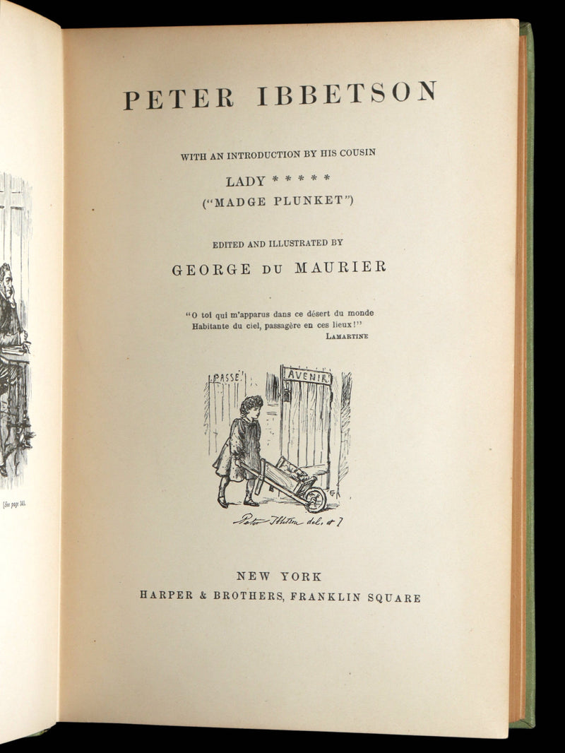 1894- Peter Ibbetson, Strange Tale of Communication through Dreams by Du Maurier
