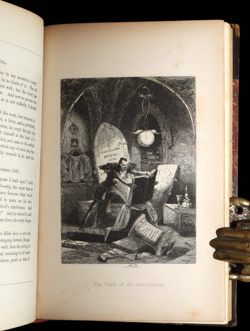 1890 Rare Gothic Novel - Auriol; or, The Elixir of Life by W. Harrison Ainsworth
