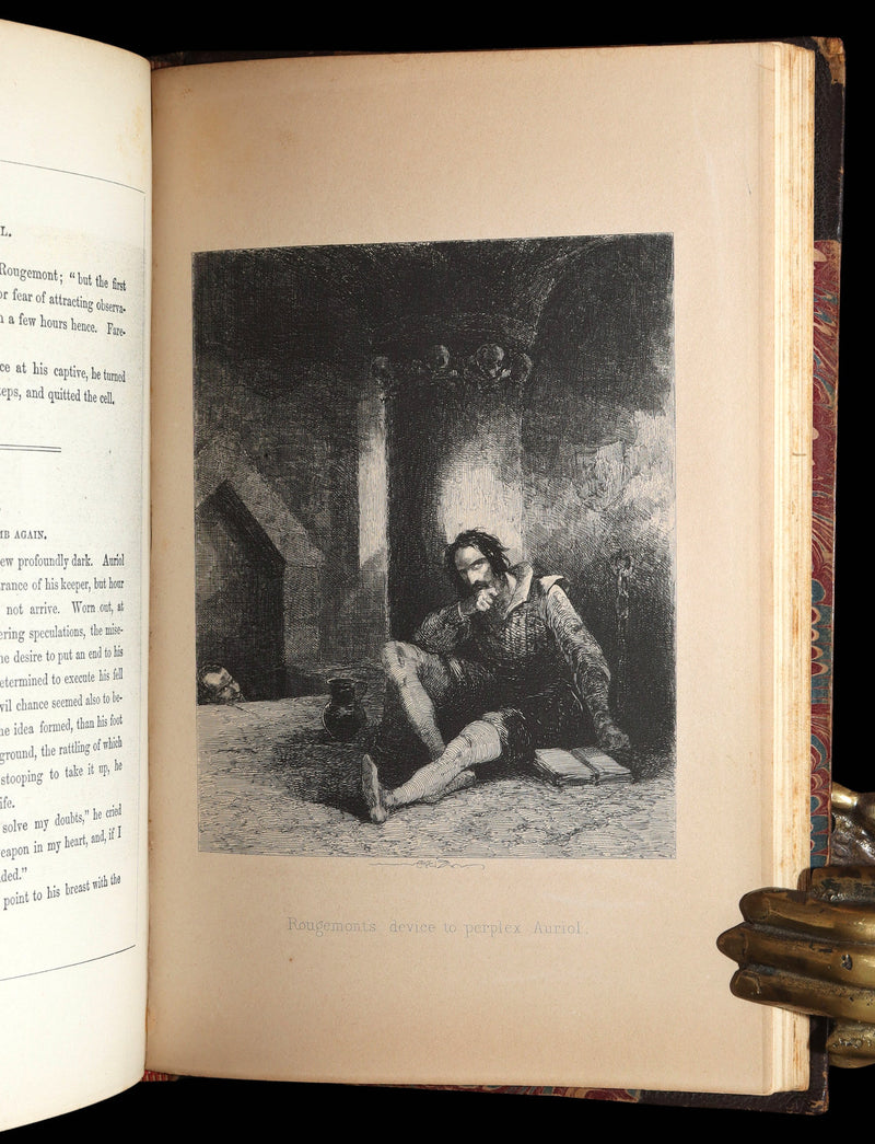 1890 Rare Gothic Novel - Auriol; or, The Elixir of Life by W. Harrison Ainsworth