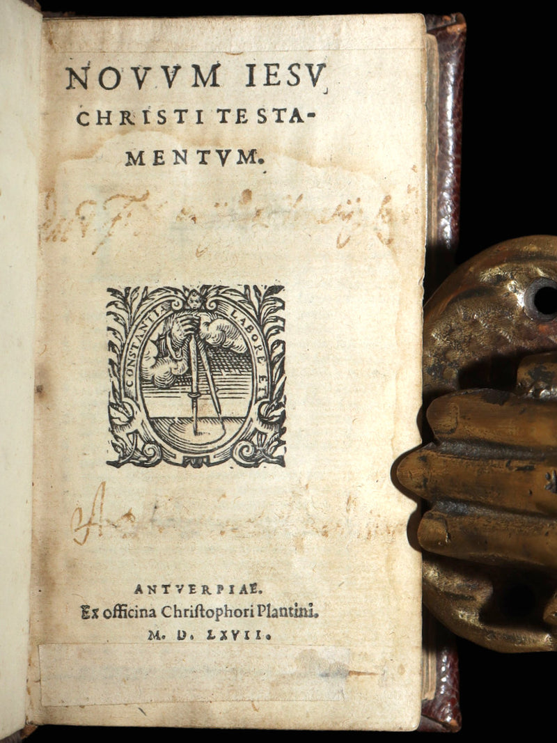 1567 Scarce Latin Bible - Novum Iesu Christi Testamentum, New Testament