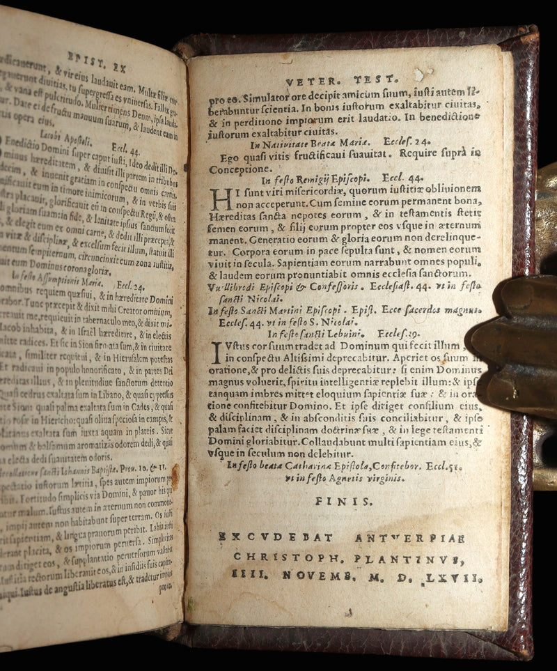 1567 Scarce Latin Bible - Novum Iesu Christi Testamentum, New Testament