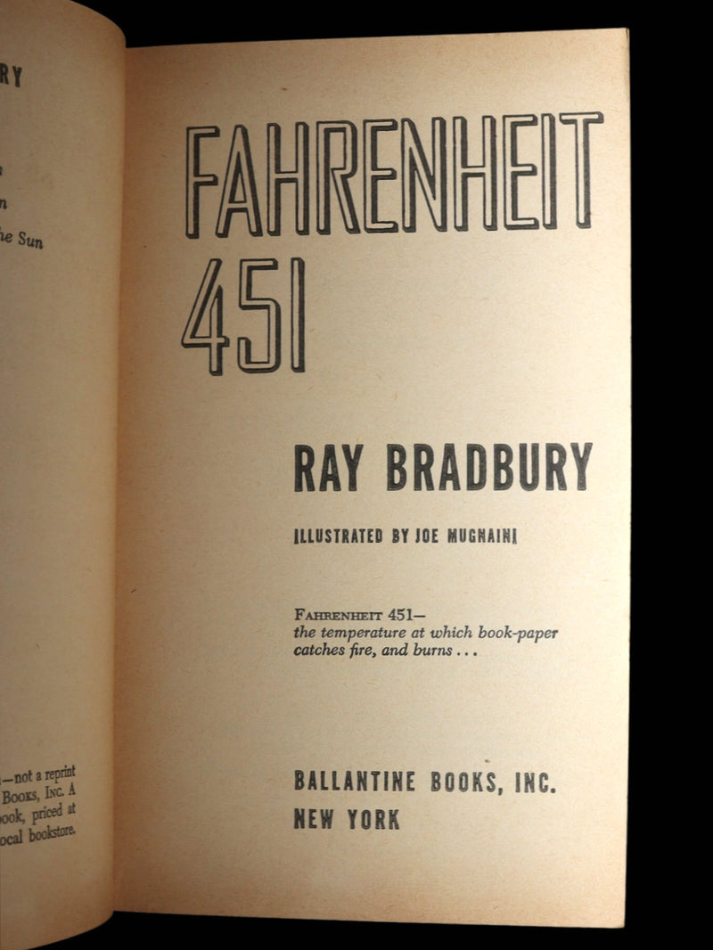 1953 True First Edition by Ballantine - Fahrenheit 451 by Ray Bradbury