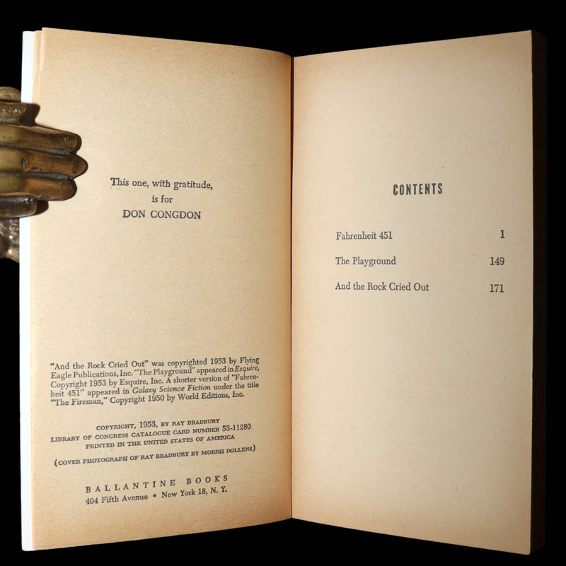 1953 True First Edition by Ballantine - Fahrenheit 451 by Ray Bradbury