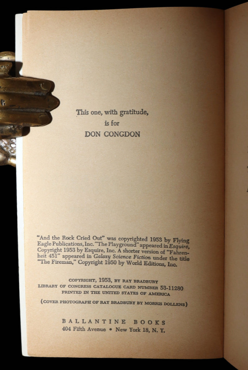 1953 True First Edition by Ballantine - Fahrenheit 451 by Ray Bradbury