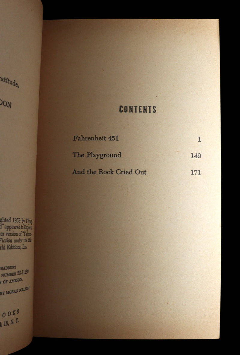 1953 True First Edition by Ballantine - Fahrenheit 451 by Ray Bradbury