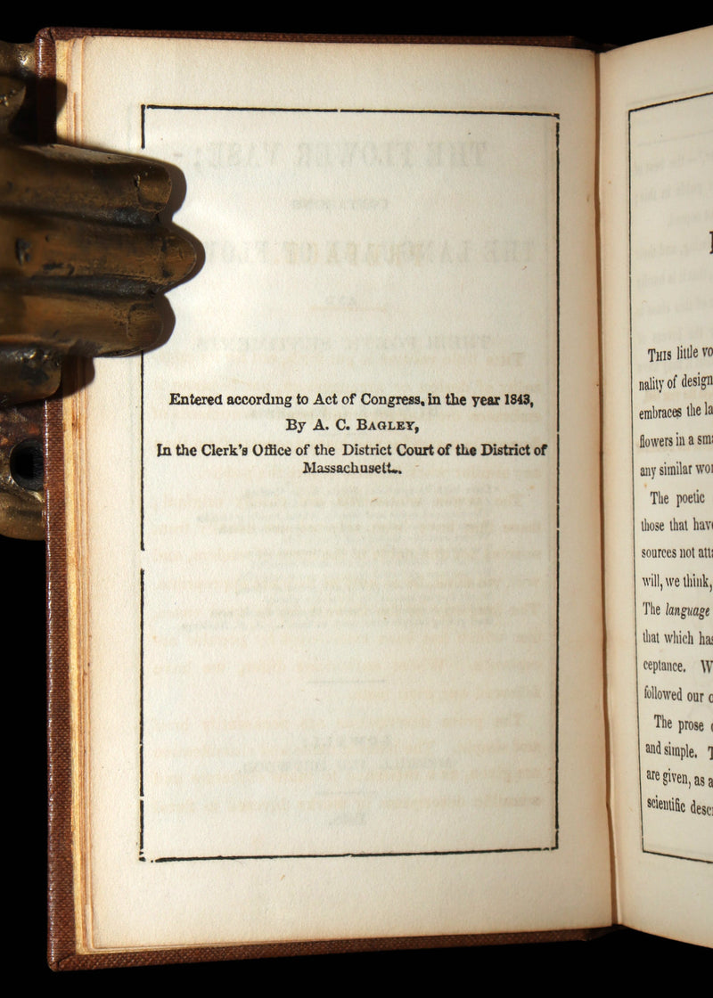1848 Rare Floriography Book - The Flower Vase Containing the Language of Flowers