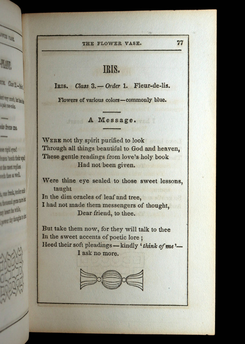 1848 Rare Floriography Book - The Flower Vase Containing the Language of Flowers