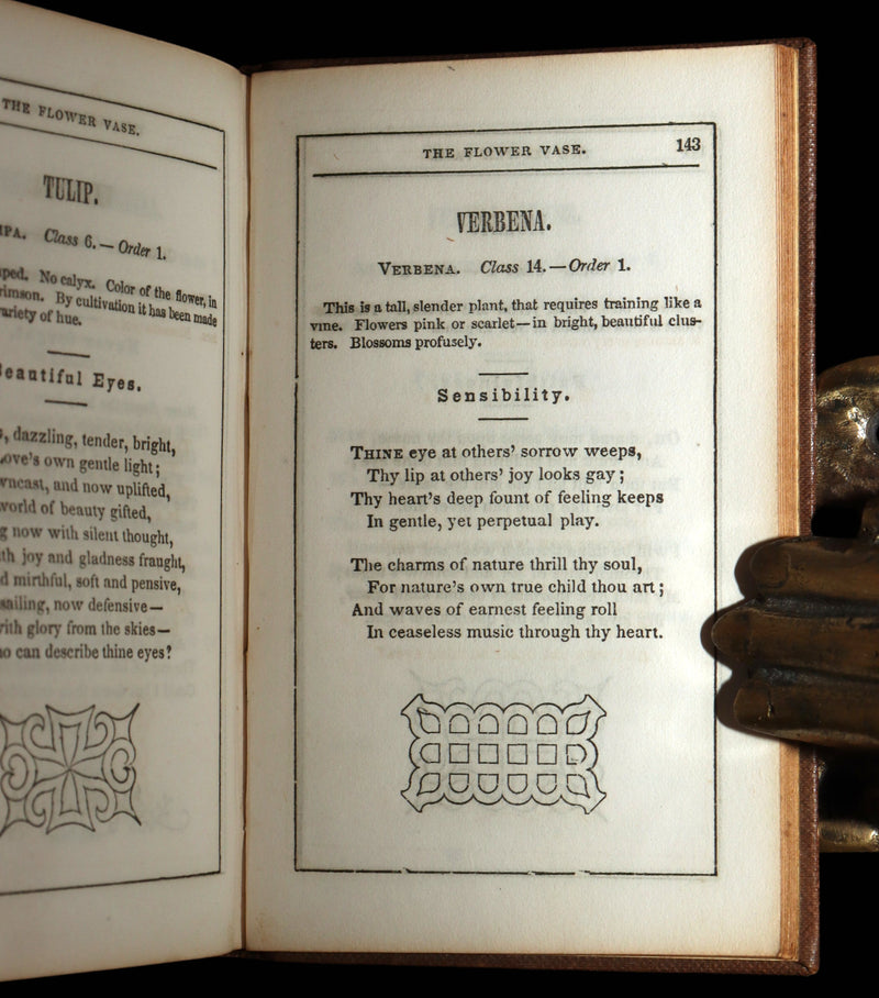1848 Rare Floriography Book - The Flower Vase Containing the Language of Flowers