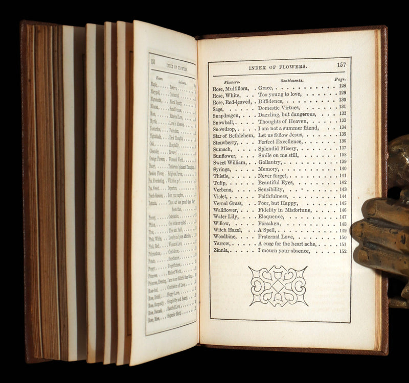 1848 Rare Floriography Book - The Flower Vase Containing the Language of Flowers